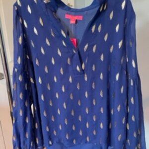 Lilly Pulitzer Shea Silk Tunic top